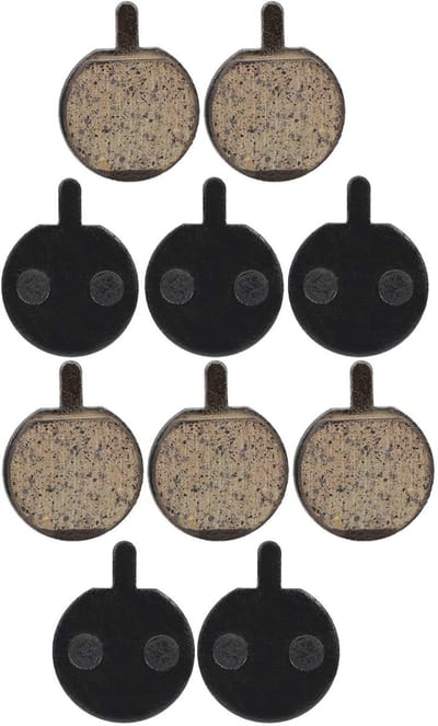 Dailygoods- Schijfrem Pad - 5 Paar - Slijtvast - Semi-metallic Hars - Hoge Temperatuur Weerstand - Stabiele Prestaties - Geschikt voor Mountainbike - Remblokken