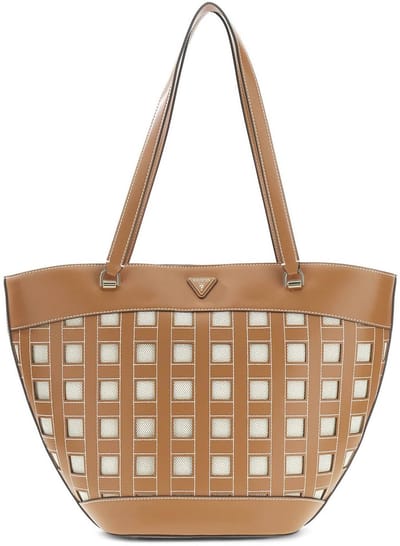 GUESS schoudertas Frankie Girlfriend Tote Caramel bruine