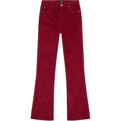 Lee Breese Bootcut Fit Hoge Taille Broek Rood 26 / 33 Vrouw