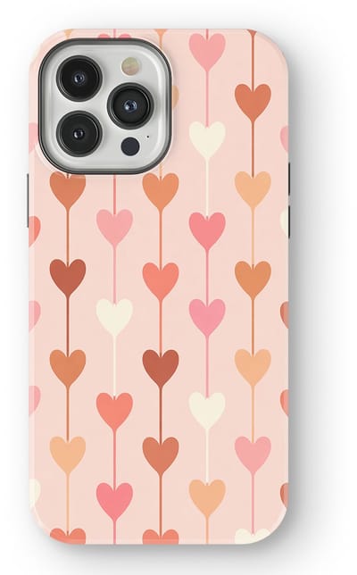 Tough Hoesje met Hartjes geschikt voor iPhone 13 Pro Max | Little Love Tough Case Geschikt voor Mag | Hartjes Print Backcover geschikt voor iPhone 13 Pro Max Falling Hearts