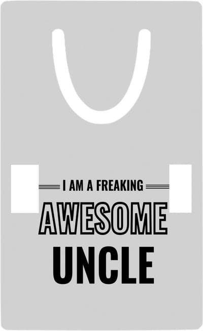 Hacebo® - I am a freaking awesome uncle metalen boekenlegger - Oom - de meest geweldigste oom - verjaardagscadeau - verjaardag - cadeau - cadeautje voor oom - oom artikelen - kado - geschenk - gift Bladwijzer boekenleggers - 7.6 cm x 5cm