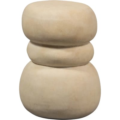 WOOOD Yvo Bijzettafel - Fiber Clay - Naturel - 47x37x35