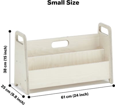 Montessori Set of 3 toy storage and bookshelf | big size bookcases for kids