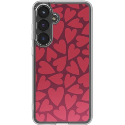 imoshion Hoesje - Geschikt voor Samsung Galaxy S24 FE - Design hoesje - Hearty Coral Dust