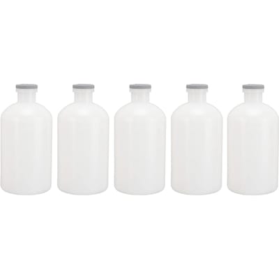 5 stuks Veterinaire Spuiten Flessen 100ml PP Herbruikbaar Vee Dier Injectie Flessen white