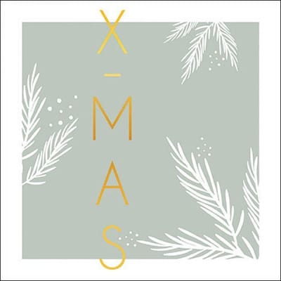 Ambiente - Papieren servetten X-Mas 33 - Groen - FSC Mix - 16,5x16,5 cm