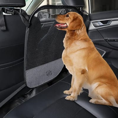 Equivera Hondenrek Auto - Hondennet Auto - Hondenrek Auto Universeel - Hondenrek Auto Kofferbak - Hondenrek Auto Achterbank - Hondennet Achterbank - Hondennet - Dierennet - Hond Veilig Onderweg!