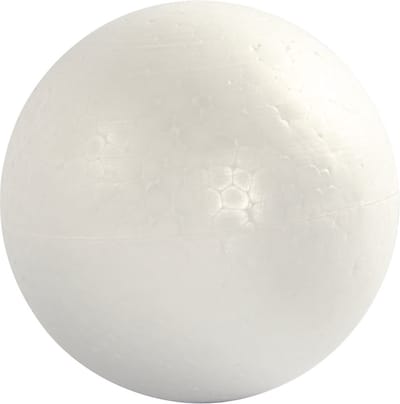 Ballen, d 12 cm, wit, 5 stuk/ 1 doos