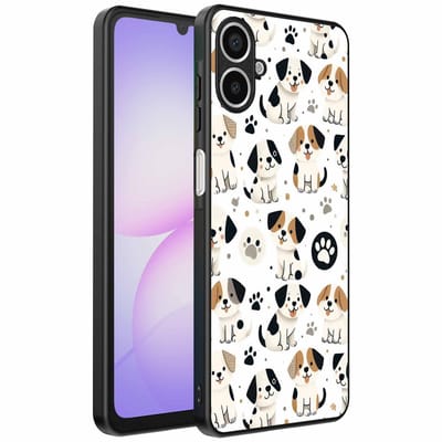 Geschikt voor Samsung Galaxy A07 Telefoonhoesje met honden opdruk - TPU backcover case dog design - Smartphonica geschikt voor Samsung Galaxy A07