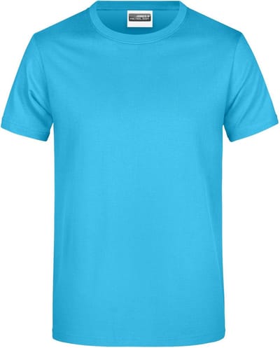 James And Nicholson Heren Ronde Hals Basic T-Shirt (Turquoise)