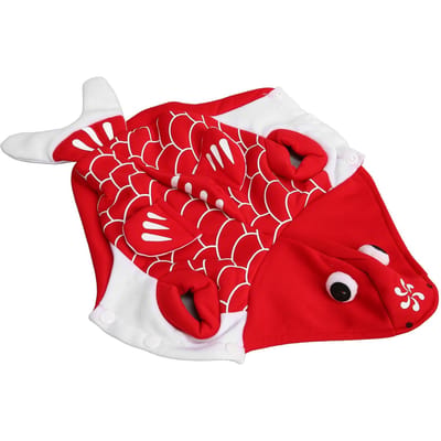 Costume de Poisson-Chat Intéressant Halloween Vêtements pour Chiens Chats Cosplay Poisson Rouge S S white