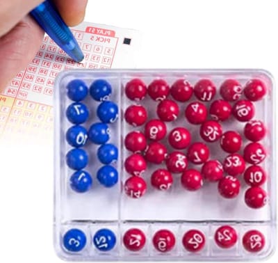 Handmatige Loterij Machine - Cijferselectie Spel - Spelletjes Organiseren - Willekeurig Algoritme - 8 x 5 x 2 cm - Tweekleurig