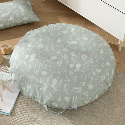 howa Kinderkamer Kussen Vloerkussen Zitkussen "seaworld" Ø 80 cm incl. vulling groot rond 87063