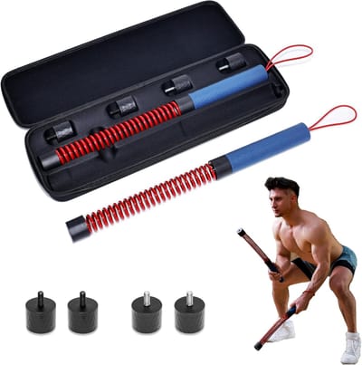 Kracht Touw - Fitness Touw - Spiertraining Thuis - Verstelbaar Gewicht - 48.5 cm Lengte - Rood