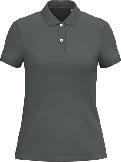 Native Spirit Ecologische damespolo in piquétricot NS208 - Iron Grey - L