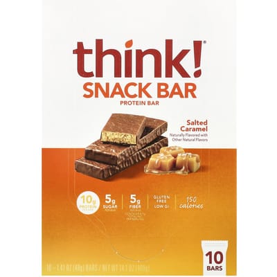Pense!, Barre Protéinée+ 150 Calories, Caramel Salé, 10 barres, 40 g (1.41 oz) chaque