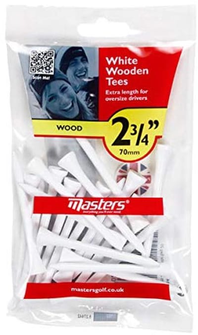 Houten Tees 70 mm - 20 Stuks voor Golf