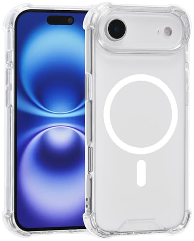 CaseBoutique TPU Case hoesje geschikt voor iPhone 17 Air - Effen Transparant - TPU (Zacht) - Anti-Shock Hoeken - Volledig Doorzichtig - Compatible met MagSafe en Qi2