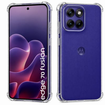 ChiGuard Hoesje Geschikt voor Motorola Edge 70 Fusion Hoesje - Shock Proof Case – Cover Transparant