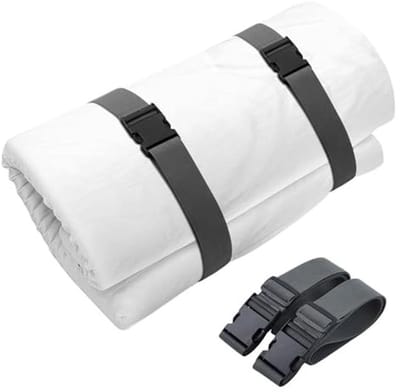Matrastopper banden - 2 stuks verstelbare verpakkingsriemen voor verhuizen en opslag - Donkergrijs 254 x 5 cm