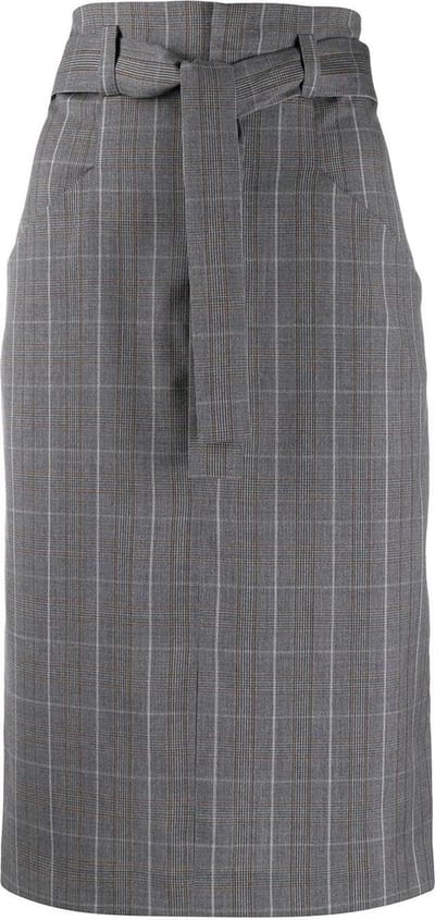 Isabel Marant Etoile - geruite wollen rok Vendel - maat 36