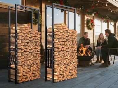 Verstelbare Houten Blokwinkel voor Binnenshuis en Buitengebruik - Ideaal voor Open Haard