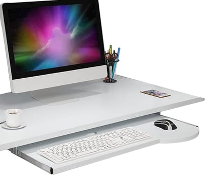 Bureau Lade - Onder Bureau Plank - Typen Werkplek - In Hoogte Verstelbaar - 60 70 cm - Houtkleuren