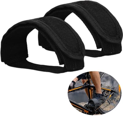 Dailygoods- Pedaalriemen Antislip - Verstelbare Fietsriemen - Teenclips - Universeel - 2 Stuks - 47 x 5 cm - Fietsbanden