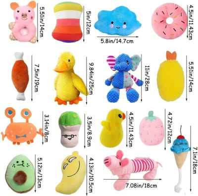 Nivard Honden Speelgoed - Hond - Speelgoed - Dog Toy - Pluche - 10st