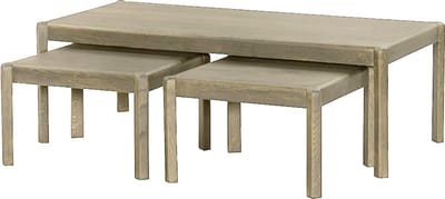 Tower Living Salontafel Amalfi En Bijzettafel (set) Whitewash Vanaf 50cm