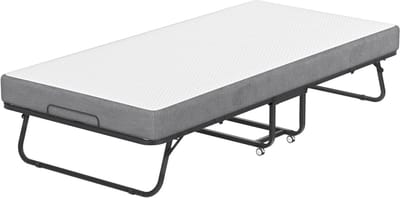 Inklapbaar Logeerbed - Opklapbed Gastenbed - Tijdelijk Slapen - Met Schuimmatras - 200x90cm
