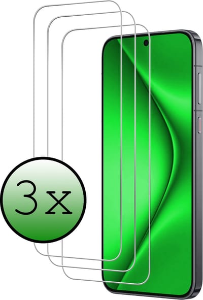 Screenprotector - 3 Stuks Geschikt voor Huawei Pura 70 - Extra Sterk - Beschermglas - Gehard Glas - Tempered Glass - Screen Protector