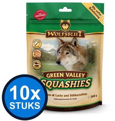 10x Wolfsblut - Squashies Green Valley - Hondenvoer Droogvoer - 300 g