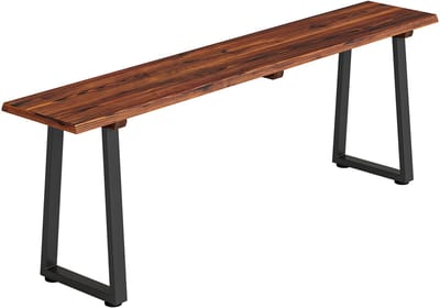 Outsunny tuinkruk - Staal, vurenhout - 150 x 28 x 48 cm - Gecarboniseerde afwerking