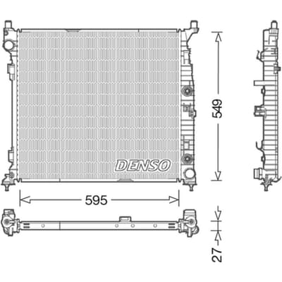 Radiator, motorkoeling DENSO DRM17055