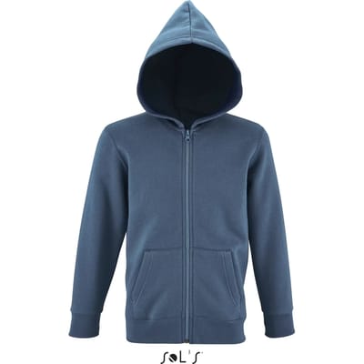 SOL'S Kids´ Zip Hoodie Stone L02092 - Slate Blue - 6 years (106/116)
