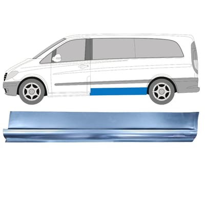 Lage reparatiepaneel zijkant voor Mercedes Vito W639 2003-2014 / Links