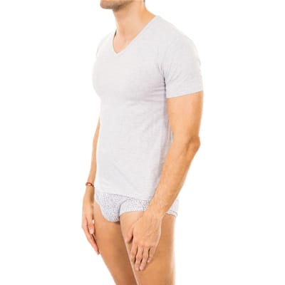 Heren-T-shirt met korte mouwen en V-hals M351001