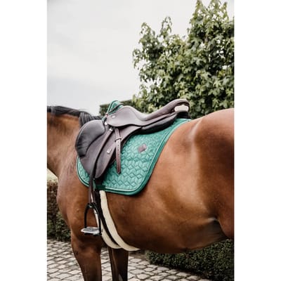Kentucky Horsewear - Zadeldoek velvet jumping donkergroen pony