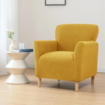 Polarfleece Elastische Club Fauteuilhoezen Spandex Eénzits Fauteuil Bankhoezen voor Woonkamer Bruiloft Bar el Stoelbeschermer