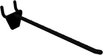100 stuks - Perfowand Blisterhaak - 15 cm - Enkel - Zwart - Kunststof Gaatjeswand Displayhaak