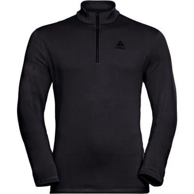 Odlo Middenlaag Loopshirt Halve Rits BERRA ZWART - Maat S