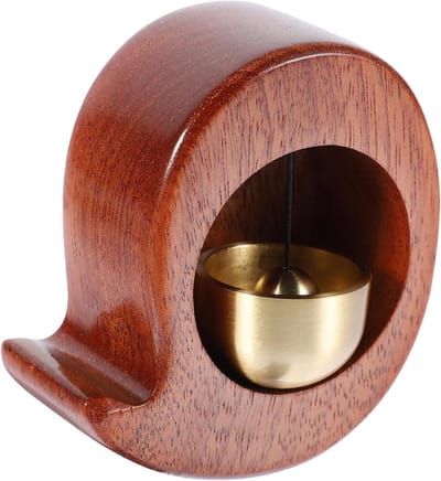 Deurbel Decoratie - Windgong Hout - Huis Versieren - Magnetische Bevestiging - 1165 Gram - Bruin