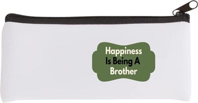 Akyol - happiness is being a brother Etui - Broer - de liefste broer - verjaardag - cadeautje voor broer - broer artikelen - kado - geschenk - 20 bij 9 cm