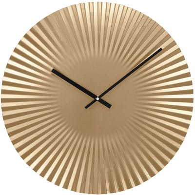 Vente-unique Art Deco wandklok - Diameter 50 cm - Metaal - Goud - FELINAR