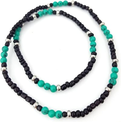 No Evil® kralenketting zwart groen 47 cm