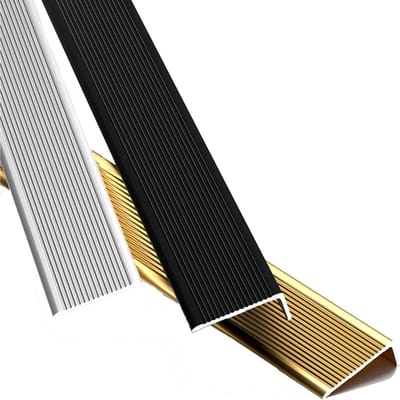 Antislip trapneusprofiel - Traprand bescherming - Veiliger traplopen - Duurzaam aluminium - 90 cm - Grijs