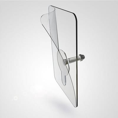 Okado Zelfklevende Spijkers 2 Stuks – Ophangen Zonder Boren – Plakspijkers met Schroef & Bout – tot 5 kg per stuk – Voor Badkamer/Keuken – Transparant/Chroom