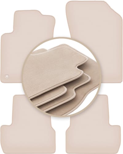 PREMIUM beige matten voor: Citroen DS3 hatchback 2009-2016