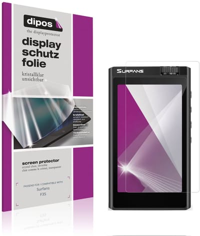 dipos – 4x Beschermfolie geschikt voor Surfans F35 | Krasbestendige & heldere Screenprotector Ultra-Thin